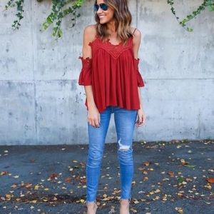 Strap Lace Blouse